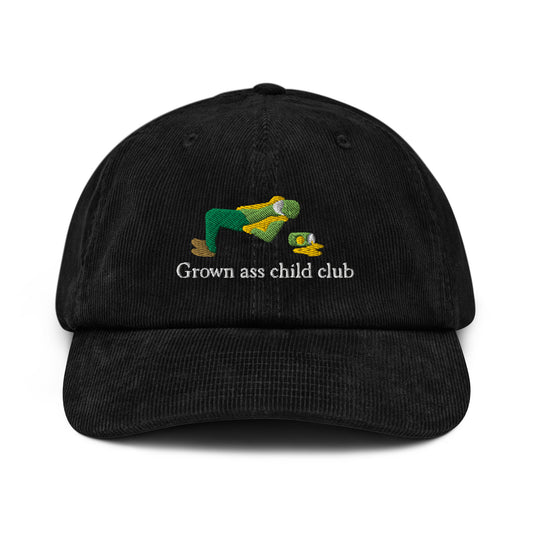 Grown ass child club cap (Black)